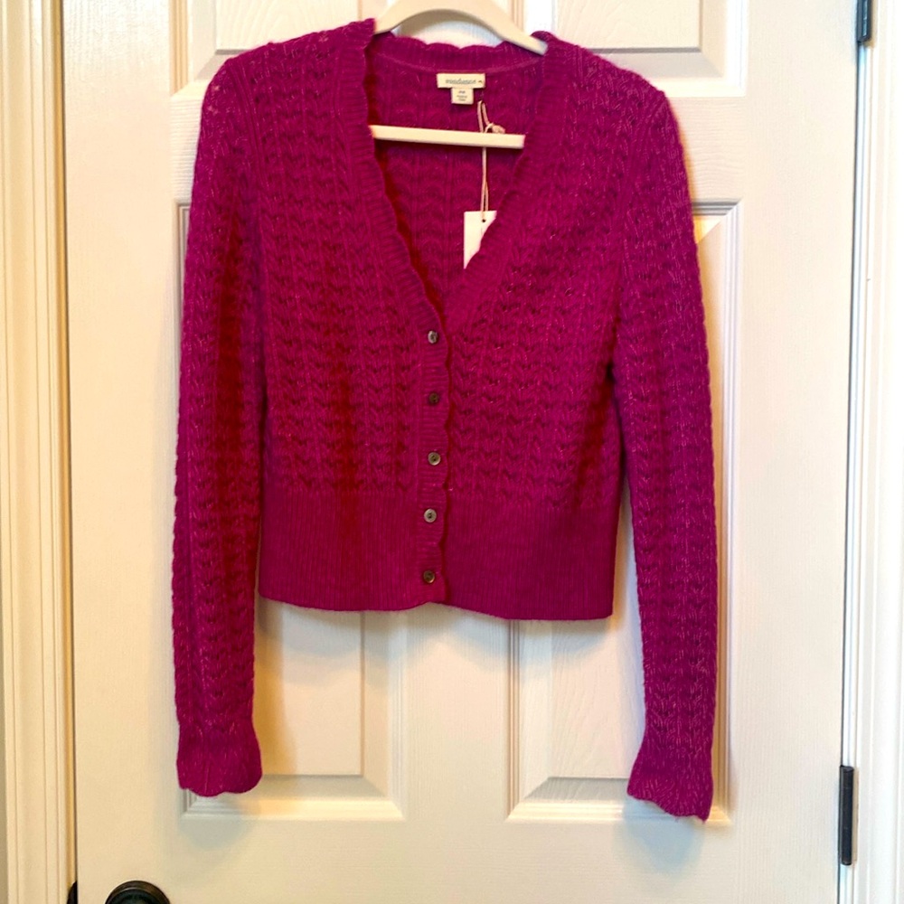 NWT Sundance Purple Cardigan Petite Medium.